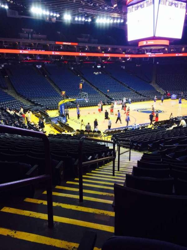 Oakland Arena, section: 104, row: 10, seat: 7