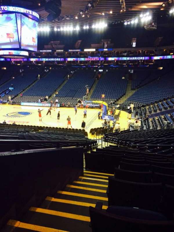 Oakland Arena, section: 112, row: 23, seat: 8