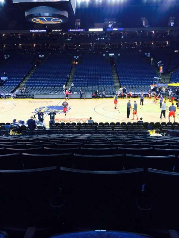 Oakland Arena, section: 114, row: 13, seat: 7