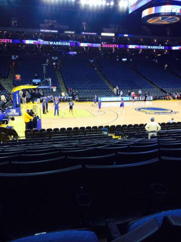 Oakland Arena, section: 116, row: 10, seat: 8