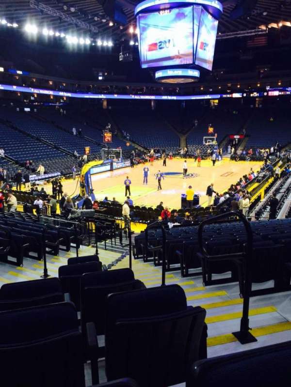 Oakland Arena, section: 120, row: 16, seat: 2