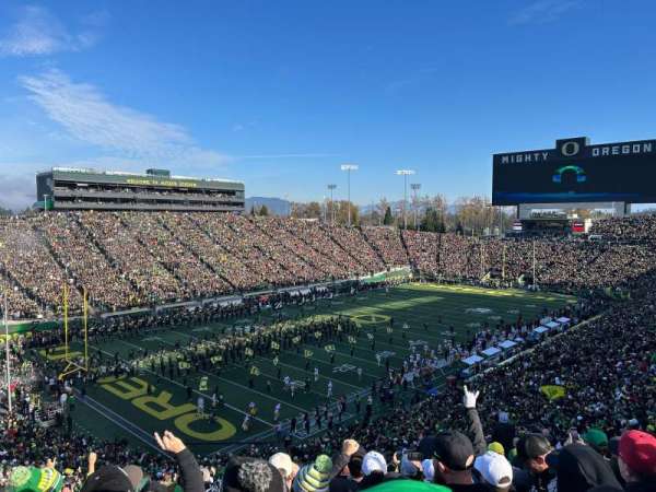 Autzen Stadium, section: 37, row: 55, seat: 8