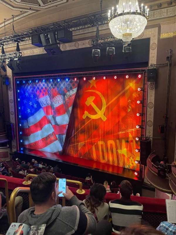 Imperial Theatre, section: Front Mezzanine R, row: D, seat: 402