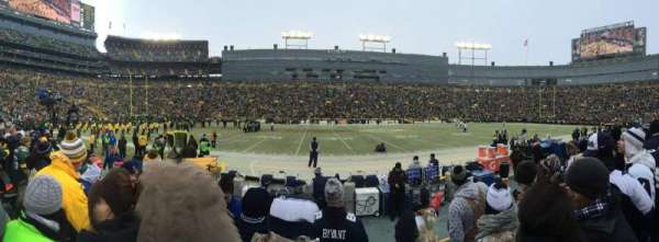 Lambeau Field, section: 121, row: 4, seat: 15