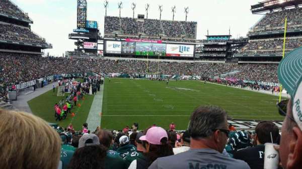 Lincoln Financial Field, section: 109, row: 28, seat: 14