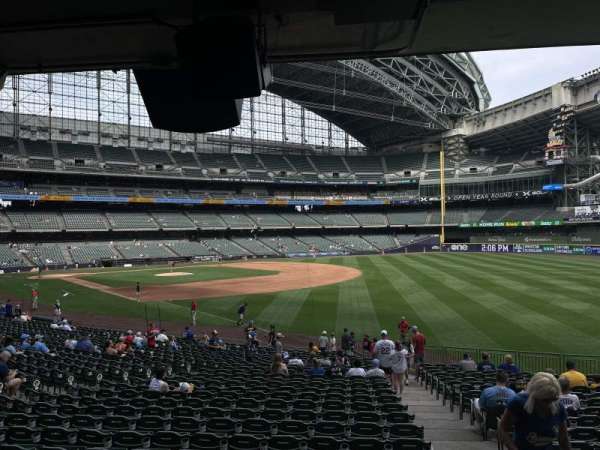 American Family Field, section: 108, row: 27, seat: 12