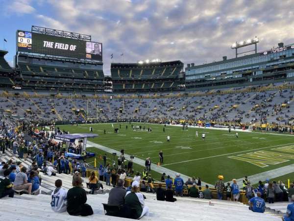 Lambeau Field, section: 107, row: 23, seat: 15