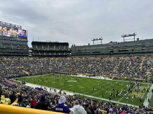 Lambeau Field, section: 109, row: 61, seat: 3