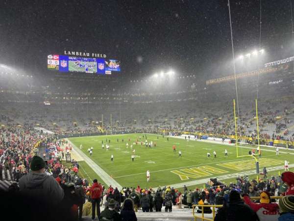 Lambeau Field, section: 105, row: 36, seat: 18