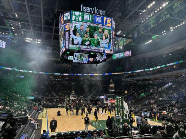 Fiserv Forum, section: 102, row: 6, seat: 9