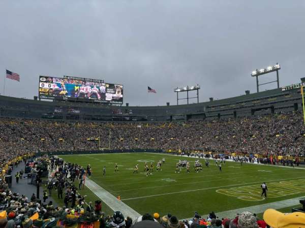 Lambeau Field, section: 134, row: 20, seat: 7