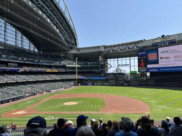 American Family Field, section: 213, row: 10, seat: 10