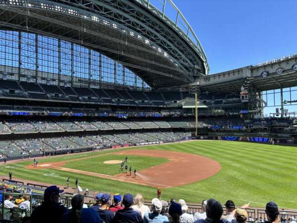 American Family Field, section: 210, row: 10, seat: 8