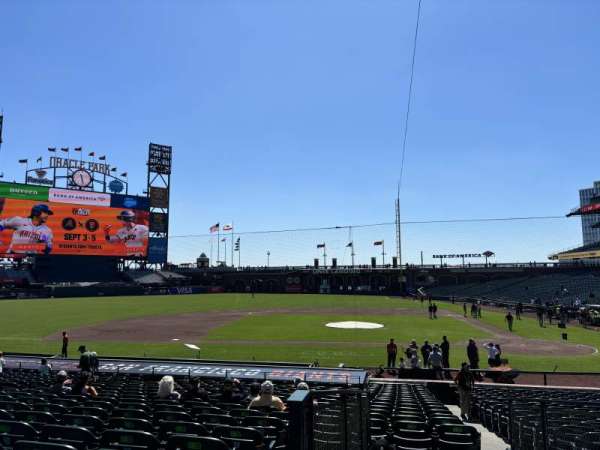 Oracle Park, section: 122, row: 24, seat: 7