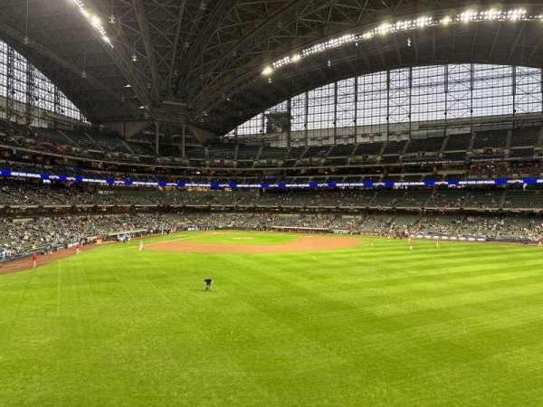 American Family Field, section: 201, row: 1, seat: 3