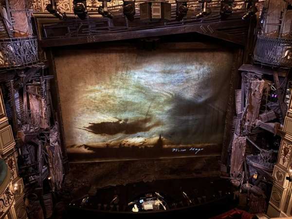 Sondheim Theatre, West End, section: Grand Circle, row: A, seat: 17