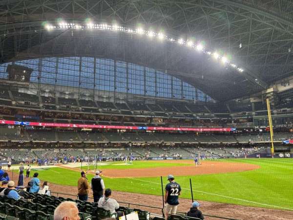 American Family Field, section: 109, row: 9, seat: 7
