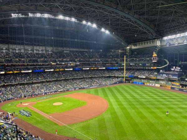 American Family Field, section: 408, row: 3, seat: 4