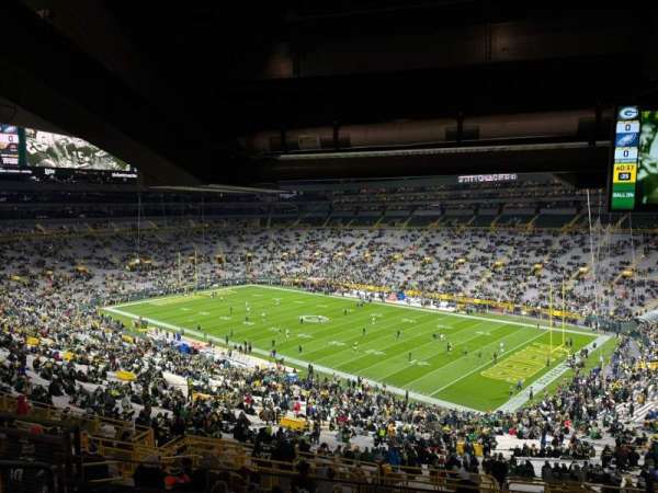 Lambeau Field, section: 432s, row: SRO