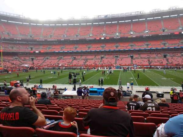 Huntington Bank Field, section: 109, row: 17, seat: 12