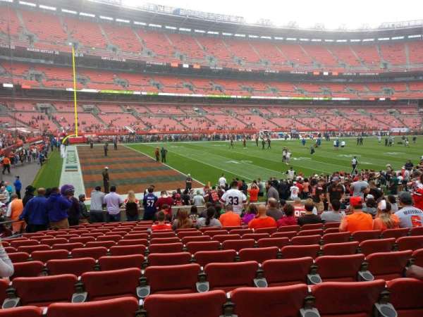 Huntington Bank Field, section: 104, row: 14, seat: 7