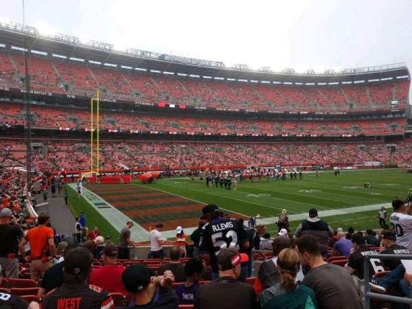 Huntington Bank Field, section: 102, row: 13, seat: 18