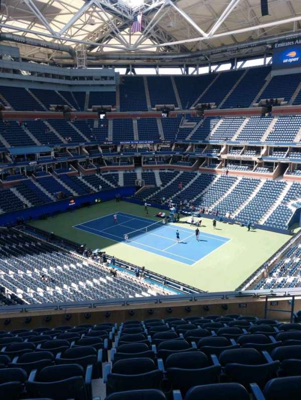 Arthur Ashe Stadium, section: 114, row: J, seat: 7