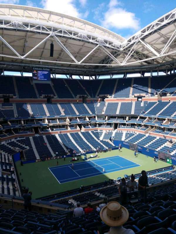 Arthur Ashe Stadium, section: 107, row: J, seat: 13