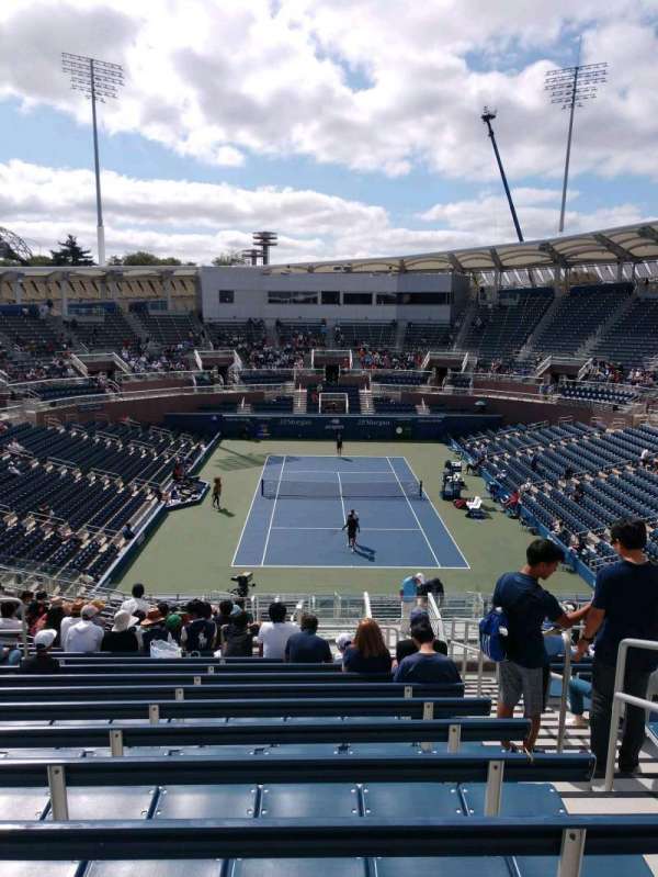 Billie Jean King National Tennis Center, Grandstand, section: B, row: P, seat: 3