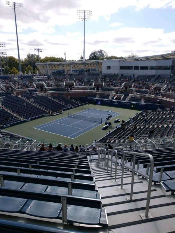 Billie Jean King National Tennis Center, Grandstand, section: E, row: U, seat: 2