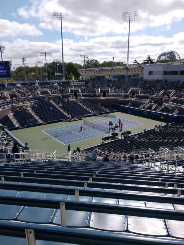 Billie Jean King National Tennis Center, Grandstand, section: G, row: W, seat: 6