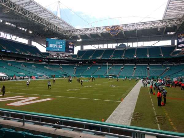 Hard Rock Stadium, section: 102, row: 4, seat: 12