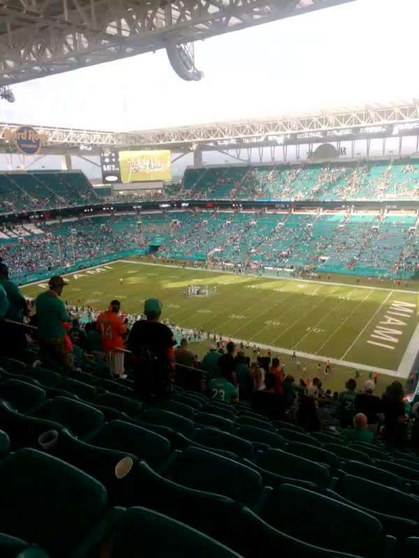 Hard Rock Stadium, section: 341, row: 25, seat: 15