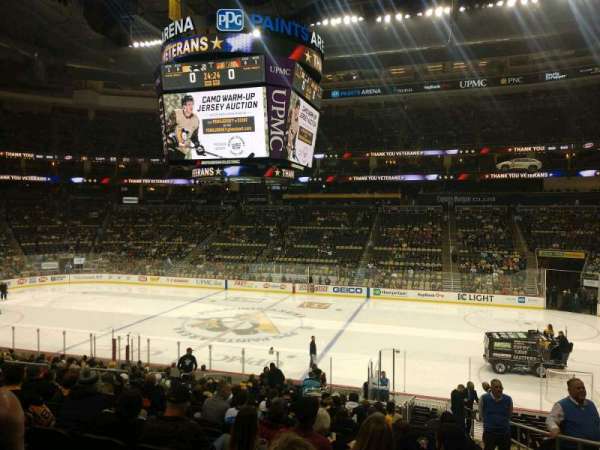 PPG Paints Arena, section: 101, row: x, seat: 1