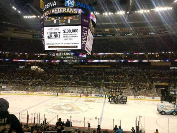 PPG Paints Arena, section: 101, row: U, seat: 10