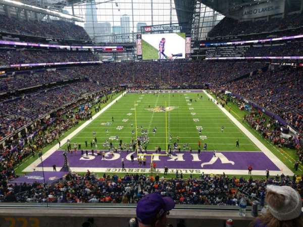 U.S. Bank Stadium, section: 223, row: 3, seat: 12