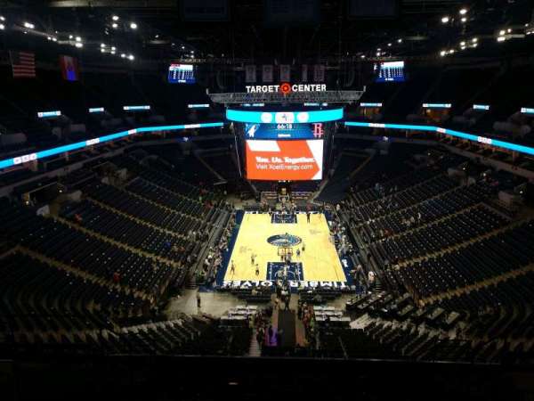 Target Center, section: 201, row: N, seat: 8