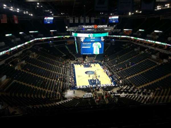 Target Center, section: 202, row: Q, seat: 8