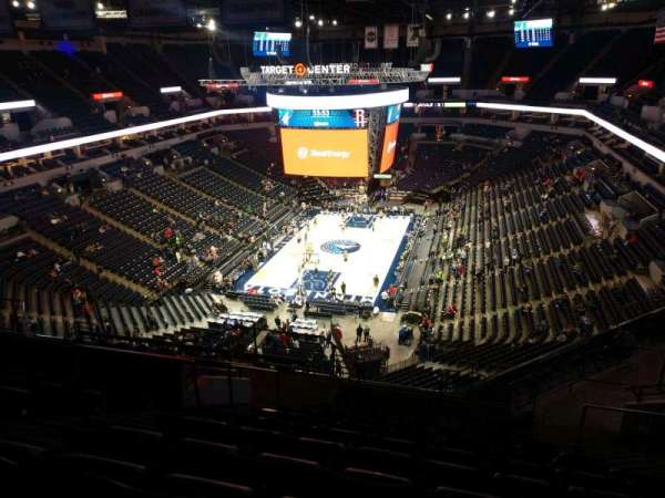 Target Center, section: 219, row: Q, seat: 8