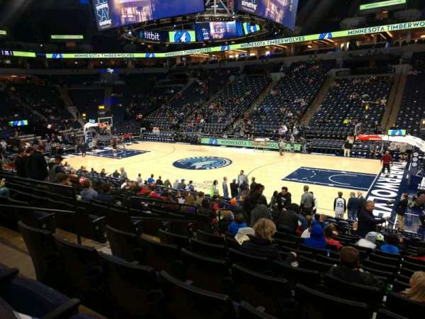Target Center, section: 109, row: N, seat: 9