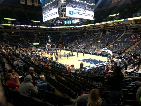 Target Center, section: 126, row: L, seat: 8