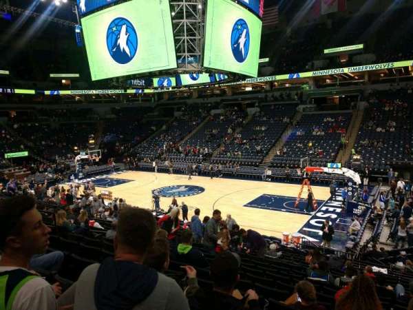 Target Center, section: 129, row: Q, seat: 3