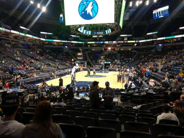 Target Center, section: 138, row: F, seat: 16