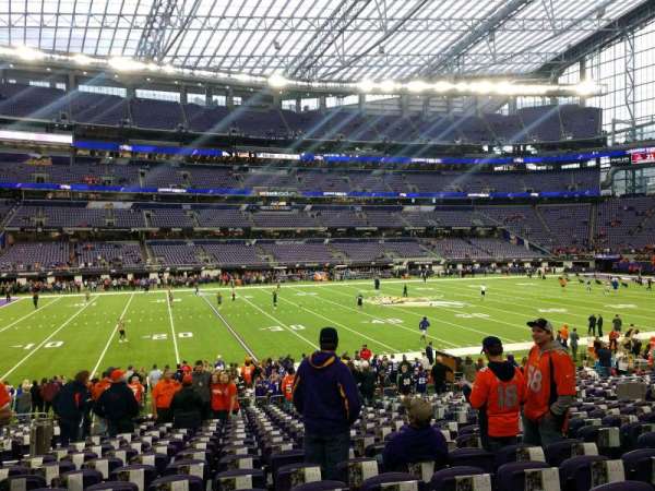 U.S. Bank Stadium, section: 111, row: 18, seat: 7