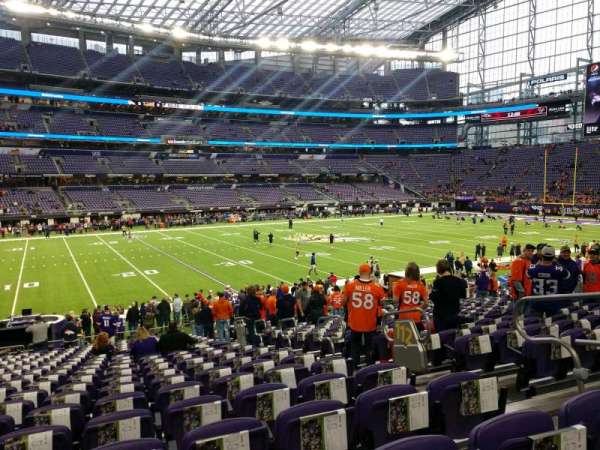 U.S. Bank Stadium, section: 112, row: 20, seat: 5