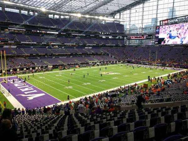 U.S. Bank Stadium, section: 114, row: 34, seat: 18