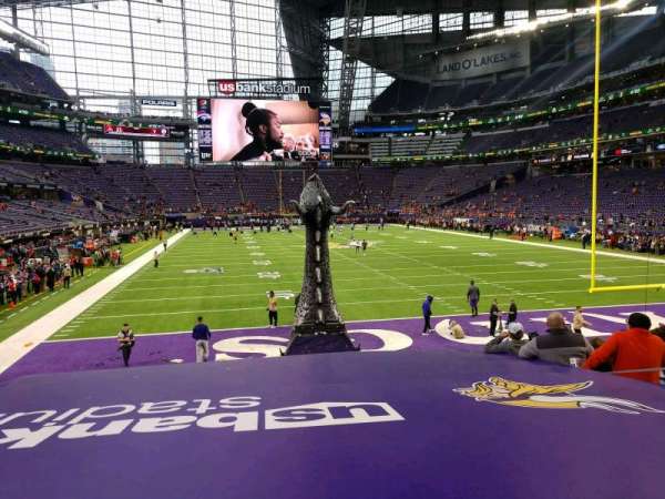 U.S. Bank Stadium, section: 121, row: 11, seat: 8