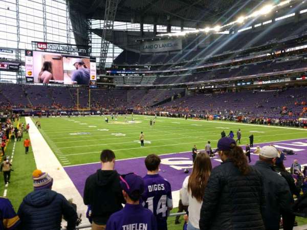 U.S. Bank Stadium, section: 122, row: 7, seat: 9