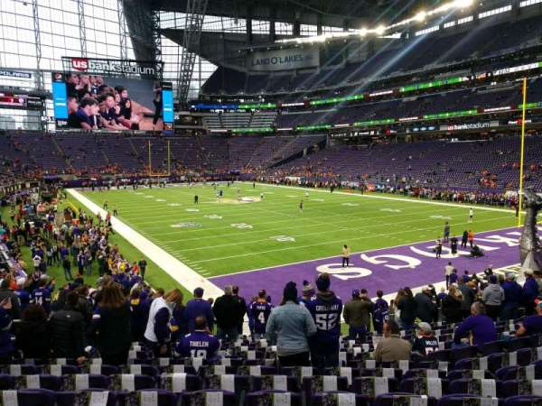 U.S. Bank Stadium, section: 122, row: 17, seat: 21
