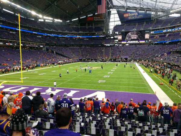 U.S. Bank Stadium, section: 140, row: 14, seat: 7